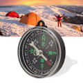Miniatyrbild 1 av 8: Bärbar fickkompass Klassiskt runt chassi Mini knappkompass för utomhuscamping Jakt