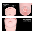 Miniatyrbild 7 av 8: Shakerflaska USB Uppladdningsbar Kraftfull Silikon för Protein Kaffe Mjölkshakes 800ML Rosa