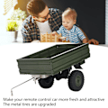 Miniatyrbild 7 av 8: RC-bilssläpvagn Fjärrkontroll Lastbil Transportör för P06 Unimog Modell RC-bil Reservdelar Tillbehör Grön