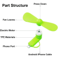 Miniatyrbild 5 av 5: Fläktar för iPhone, Android-fläkt, Mini USB-fläkt, Bärbar justerbar roterande bärbar fläkt, Lämplig för iPhone Android