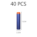 Miniatyrbild 5 av 5: 40 st refill skumdart set, 7,2 cm blå refill dart med förvaringsväska, skumkuldart, dart refill för barn leksakspistol dart refill, kulor dart