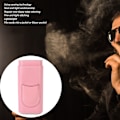 Miniatyrbild 7 av 8: 3 Fingers Cigarrfodral Mode Elegant Konstläder Lätt Bärbar Cigarr Humidorlåda för Resor Daglig Rosa