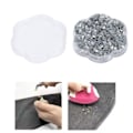 Miniatyrbild 6 av 8: 1440 st Hot Fix Rhinestones Glas Platt Botten Transparent Vit DIY Tillbehör för Kläder Skor Nagelkonst