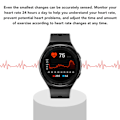 Miniatyrbild 7 av 8: Män Digital Sportklocka Bluetooth 1,28 Tum HD-skärm IP67 Vattentät Elektronisk Musik Smartwatch för Fitness Svart