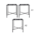 Miniatyrbillede 9 af 10: Jern blomsterstand pothos multi-lags enkel sukkulent stue indendørs kontor balkon pladsbesparende blomsterstand (enkelt sort)