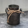 Pikkukuva 7 / 7: Puutarhan Metalliset Kasvi Ruukut Vintage Maitosäiliö Kukkakori Riippuva Kukkakori