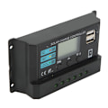 Miniatyrbillede 9 af 10: LCD Solpanel Opladningsregulator, 10A Fotovoltaisk Regulator til 12V/24V Systemer, Automatisk Justering, Sort Design