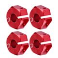 Miniatyrbillede 6 af 10: 12mm Universal Hjul Hex Hub Adapter til HSP Sakura 1/10 Scale RC Bil (5mm, Rød)