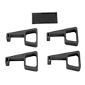 Miniatyrbillede 1 af 11: 4 stk. Højdeningsbeslag til PS4 Slim - Varmeafledning - Vandret Stativ til PS4 Slim - Tilbehør - Sort