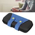 Miniatyrbild 11 av 11: Väska för Switch Lite, EVA Reseväska för Spelkonsoltillbehör med Dubbel Blixtlås Fack Svart Blå för Switch Lite