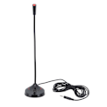 Miniatyrbilde 8 av 11: Svanehals Trådløs Mikrofon Svart 360 Grader Opptak Desktop Svanehals Mikrofon for Karaoke Konferanse Opptak 3.5mm