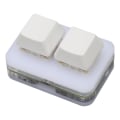 Miniatyrbilde 9 av 11: USB 2-knapps Mini Tastatur med Tilpassbar RGB LED Bakgrunnsbelysning, Makroprogrammering for Windows, OS X og Linux (Hvit)
