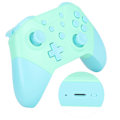 Miniatyrbillede 8 af 11: Trådløs Bluetooth Game Controller Gamepad med NFC 3D Joysticks til Nintendo Switch Pro Emerald Green