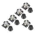 Miniatyrbillede 8 af 11: 5 stk. Dobbelt-akse Joystick Modul til PS2 Spil Controller Gamepad Kontrolstang Sensor til Arduino