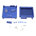 Miniatyrbilde 5 av 11: Spillkonsollskall for GBA SP Erstatning Fullt Hus Skall med Knapper for Gameboy Advance SP Blå