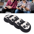 Miniatyrbillede 11 af 11: 4 stk. Tommelgreb Multifunktionelle Udskiftningssilikone Tommelgreb Hætter til PS5 Controller Sort