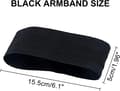 Miniatyrbillede 5 af 5: [02]10 stk sorte armbind fodbold, elastiske sorte armbind sørgebind, sorte armbind til fodbold, løb, respekt, begravelse