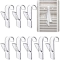 Miniatyrbillede 1 af 5: 8 stk. (gennemsigtig) radiator håndklædetørrer krog, håndklædetørrer krog, badeværelse håndklædekrog, badeværelse radiator kroge, håndklædestang, badeværelse kontor skab