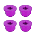Pikkukuva 1 / 9: 4 kpl Alumiini M4 Rengasmutterit Sopivat Fayee 1/12 WL 1/12 12423 Maastoautolle Violetti 0119P