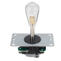 Miniatyrbilde 3 av 11: 822B Enkelt DIY Arcade Joystick Tilbehørsett for Arkadespill / Kampspill Hjemmespill USB-sett i Amerikansk Stil (Transparent)