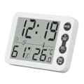 Miniatyrbillede 5 af 11: Indendørs Digital Temperatur- og Luftfugtighedsmåler Multifunktionel Elektronisk Termometer Hygrometer med Alarmfunktion Hvid Sort Nøgle