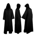 Mænd Kappe Frakker Hætte Solid Løs Vindtæt Mænds Trench Vinter Lang Kappe Poncho L