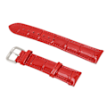 Miniatyrbild 10 av 10: Rött konstläder armband för klocka med 18 mm stiftspänne - Svettbeständigt, luktbeständigt, universell passform för män och kvinnor