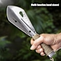 Miniatyrbillede 9 af 10: Bærbar Foldbar Spade Multifunktionel Udendørs Gadgets Haveværktøj til Camping Vandreture Havearbejde
