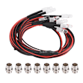 Pikkukuva 1 / 10: 8 kpl 5 mm etu- ja takavalot LED-valot RC-mallin drift-autolle