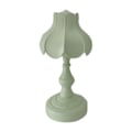 Miniatyrbillede 1 af 5: Charmerende Retro Lotusblad Skrivebordslampe med 3 Lys - Bedårende Lille Natlampe til Pigers Soveværelser i Lysegrøn