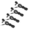 Miniatyrbillede 3 af 8: 4 stk. Lavalier Clip On Mikrofon 3,5 mm Interface til Mobiltelefonoptagelse