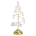 Miniatyrbilde 3 av 10: Varmt gull LED juletre bordlampe - Elegant krystallbelysning for soverom, bad og trappedekorasjon