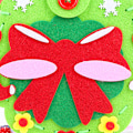 Miniatyrbild 3 av 5: DIY Handgjord Ornament Leksakspåse (Girland) - Filt Julhantverk Icke-vävd Tyg