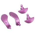 Pikkukuva 8 / 11: 4 kpl Pelikonsolin Ohjainta Takaisin Melliset Vaihtopainikkeet PS5 Edge Ohjaimelle Violetti
