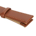 Miniatyrbillede 3 af 5: Universal Unisex Brun PU Læder Urrem med Spænde - 12mm Udskiftningsrem