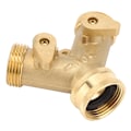 Miniatyrbillede 9 af 11: 3/4 Tommer 2-Vejs Havevandingsfordeler Have Messing Vandforbindelse med Ventil US Standard