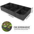 Miniatyrbilde 11 av 11: (Mørkegrå 60*120*høyde 30cm, seks ruter tykkelse 2mm) Hagepose i filtmateriale