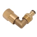 Miniatyrbilde 2 av 11: Slangealbuekobling Messing 3/4 tommer Hunngjenger Universal Rotasjon Røralbue Adapter God Tetning Nippelsett for Vanning