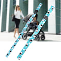 Miniatyrbilde 6 av 10: Justerbar 2,5 cm Babyflaskekoppholder med stropp - Barnevognleke Sippy Leash Tether (Zebra Design)