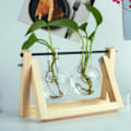 Miniatyrbild 1 av 3: Originalfärgad träramvas med ungefär 14*22cm, A2 originalfärgad ram + 2 flaskor A5 bubbelförpackning