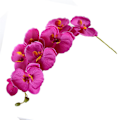 Miniatyrbild 4 av 4: Konstgjord Rosa Phalaenopsis Orkidé - Enkel Stam Liten Inredningsdetalj, Realistisk Konstgjord Blomma för Heminredning