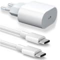 25W USB-C Charger with 20W Cable for iPhone 16 Pro Max - 1M White