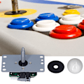 Miniatyrbild 11 av 11: Arcade Joystick Klassisk 5-polig 8-vägs Arcade Joystick Ersättningsdelar för Xbox 360 för PS2 för PS3 Vit