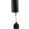 Pikkukuva 5 / 11: Ulkoilma retro kello yksittäinen metalli tuulikello pihakoriste Heroic Windbell (musta suuri tuote koko 9cm halkaisijaltaan, riippuva pituus 50cm)