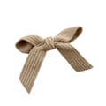 Miniatyrbillede 1 af 2: Beige Corduroy Buespænd til Kvinder og Piger - Enkle, Elegante og Moderne Hårtilbehør