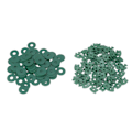 Miniatyrbillede 5 af 11: 100 stk. Drivhus Twist Clips Plastik Skyggefastgørelsesclips med Skiver til Drivhusisolering Boble Net Wrap