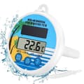 Flydende soldrevet digitalt pooltermometer - Elektronisk pooltermometer - Flydende soltermometer
