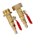 Miniatyrbillede 7 af 11: 2 stk. Messing Vinteraftapningsadapter 3/4 Indvendig og Udvendig Gevind Messing Hurtigadapter