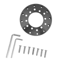 Miniatyrbilde 6 av 11: 73mm rattstyreadapterplate i aluminiumlegering for Logitech G25 G27 for Sparco