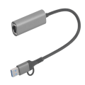 Pikkukuva 10 / 11: USB-Ethernet-sovitin Type C RJ45 1000Mbps Alumiiniseos Plug and Play USB 3.0 Hub kannettavalle tietokoneelle pöytätietokoneelle puhelimelle RJ45 1000Mbps